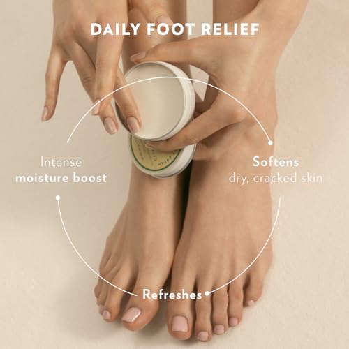 Alba Vegan Foot Cream for Dry Cracked Heels & Feet with Shea Butter - Deep Moisturizer