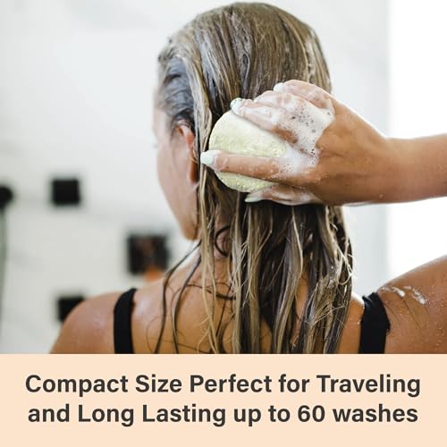 Relaxcation Organic Rosemary & Aloe Vera Shampoo Bar 2.5oz Pack of 2 for Hair Growth & Hydration