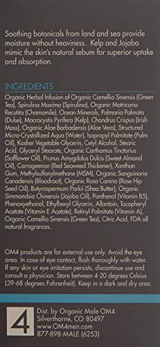 Organic Male OM4 Sensitive Step 4 Sea Essentials Calming Moisturizer for Men