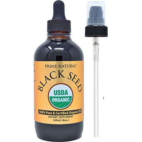 PRIME NATURAL Organic Black Seed Oil [4oz] & Organic Moringa Oil [4oz] Bundle - USDA Certified - Cold Pressed, Virgin, Unrefined, Vegan