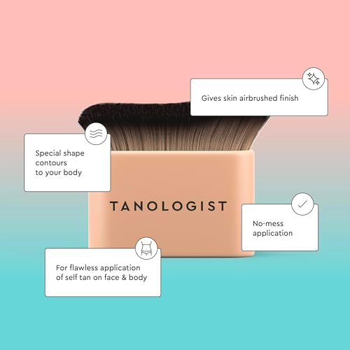 Tanologist Self-Tanning Drops with Kabuki Brush Set - Sunless Tanning Kit for Natural Glow