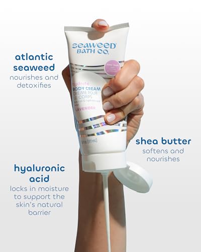Hydrating Lavender Body Cream with Vitamin E & Shea Butter - 6 oz Pack of 2