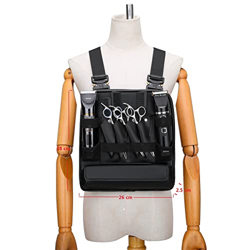 Leather Fashionable & Functional Chest Rig Bag for Barbers, Stylish Haircut Tools Storage Chest Bag for Barber