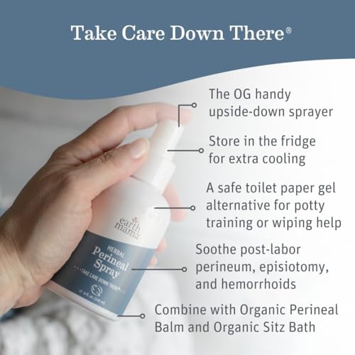 Earth Mama Postpartum Recovery Kit - 3 Piece Set with Peri Spray Balm & Sitz Bath