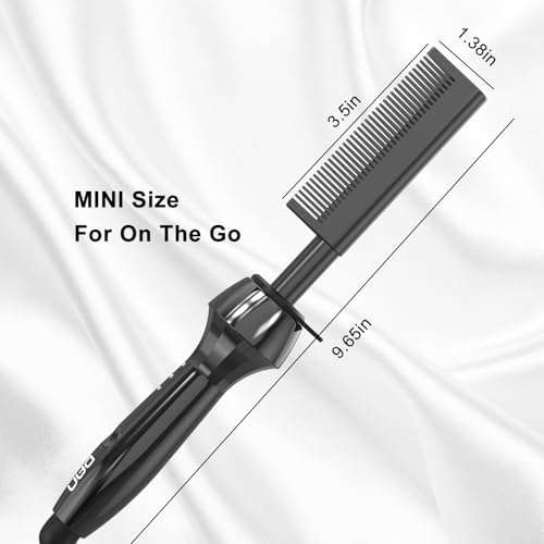 Dan 500℉ Electric Hot Comb for Black Hair with Straight Teeth, Wigs & Styling