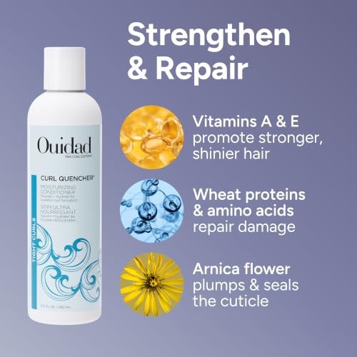 Ouidad Curl Quencher Moisturizing Conditioner 8.5 oz – Hydrate, Nourish & Elongate