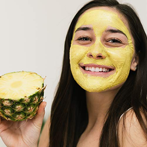 Brightening Face Mask with Vitamin C & Hyaluronic Acid - Vegan Skin Care, 2 oz