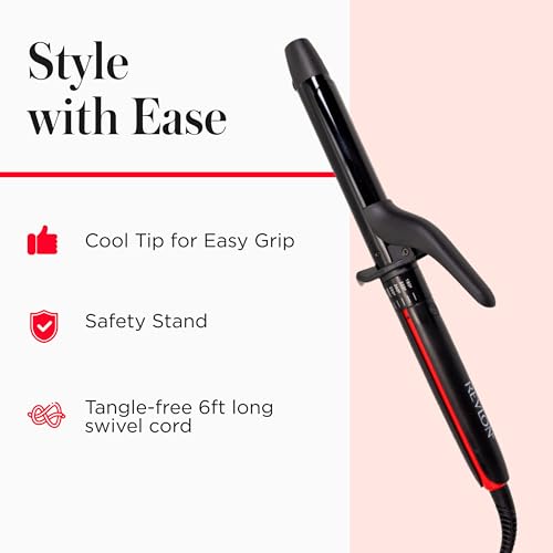 Revlon SmoothStay 1-Inch Coconut Oil Curling Iron - Black