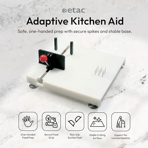 Etac Fix One-Handed Adaptive Cutting Board with Spikes - Unique Edition
