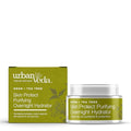Urban Veda Skin Protect Purifying Overnight Hydrator | Night Cream | Active Neem & Tea Tree | Face Care | For Oily & Congested Skin | Face moisturiser | Collagen Cream | Vegan | 1.70 Fl oz