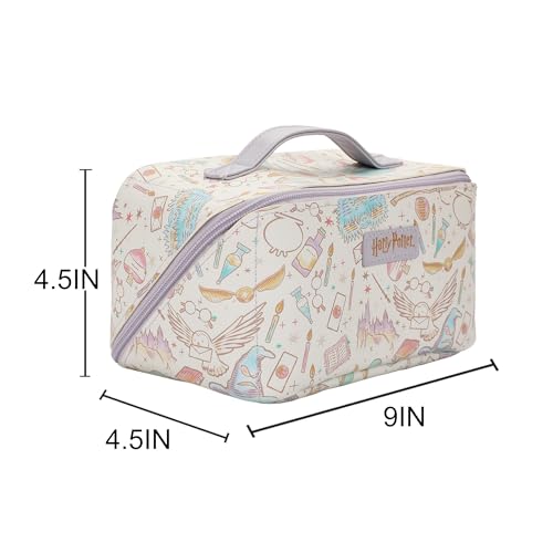 Bioworld Harry Potter Cosmetic Bag with Spell and Potion Print Design