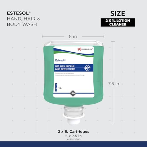 Bulk Hand, Hair & Body Cleanser Refill - 2x1L Rainforest Fragrance, Professional Use