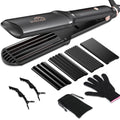 Hair Crimper for Women - Ceramic Waver Tool with 4-in-1 Flat Crimping