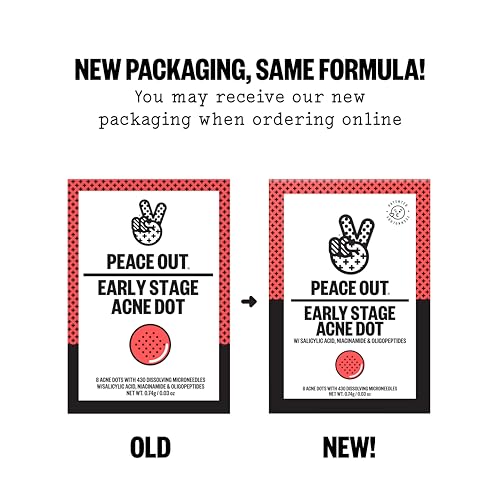 Acne Patches for Early Breakouts - Microneedling Hydrocolloid Dots, 8 Count