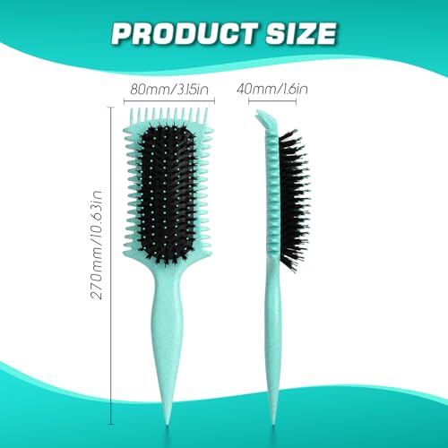 Candy Brush Curl Defining Hair Brush Green - Detangling & Styling for All Hair Types