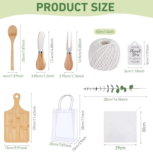 Bamboo Baby Shower Prizes Gift Set 12-White for Game Winners & Guests