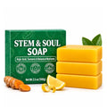 Turmeric Lemon Soap Bar for Dark Spots & Skin Clarifying - 3 Pcs - Nourishing & Oil Control