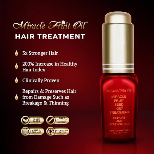 Miracle Fruit Oil Hair Treatment - 15ml Nourishing Hair Oil for Damage & Growth