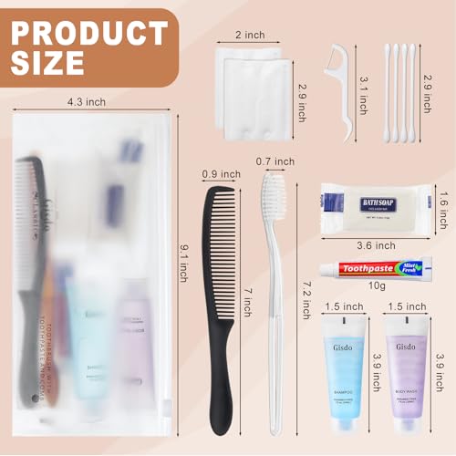 20 Sets Travel Toiletry Kits Homeless Personal Hygiene Gift Sets - 10-in-1