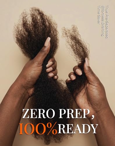 The Fox Afro Kinkys Bulk Human Hair for Braiding - 16 Inch Natural Color, 50g (Variation: 1B-Natural)
