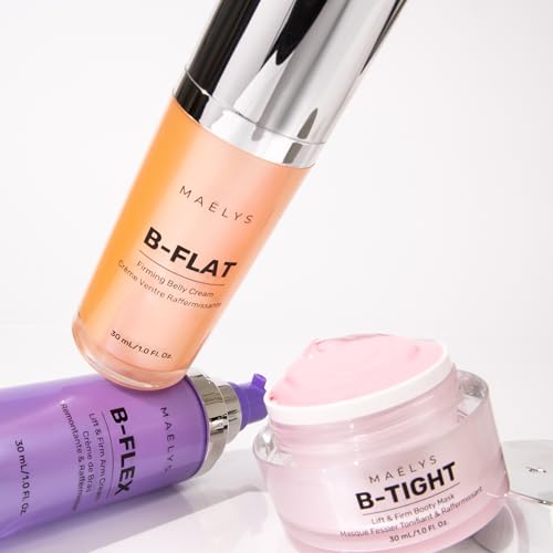 MA?LYS MINI QUEEN B'S Tightening Bundle - Firming Cream Trio for Booty, Belly & Arms - Includes B-TIGHT, B-FLAT & B-FLEX Travel Minis - Helps Improve the look of Stretch Marks & Cellulite (1.0 Fl Oz)