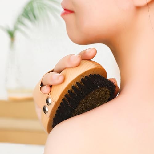 OWIIZI Copper Dry Brushing Body Brush for Lymphatic Drainage & Cellulite - Copper Bristles