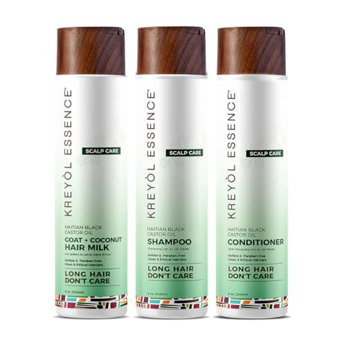 KREYÒL ESSENCE Hair Milk, Shampoo & Conditioner Set for Healthy, Thicker Hair