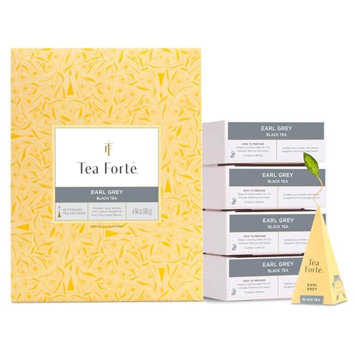 Earl Grey Black Tea Pyramid Infuser Set - 40 Count | Tea Forte