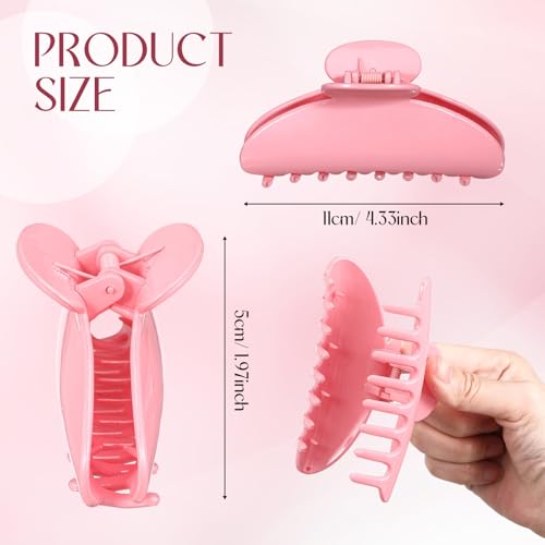 Yuxung 16Pcs Pastel Color Hair Claw Clips Bulk 4.33 Inch for Women
