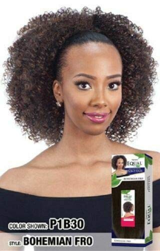 FREETRESS Equal Synthetic Ponytail Bohemian Fro T1BGREY - Drawstring Hair Extension