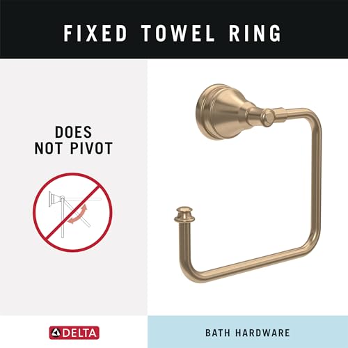Delta Mylan 4-Piece Bathroom Set Champagne Bronze Towel Bar & Accessories