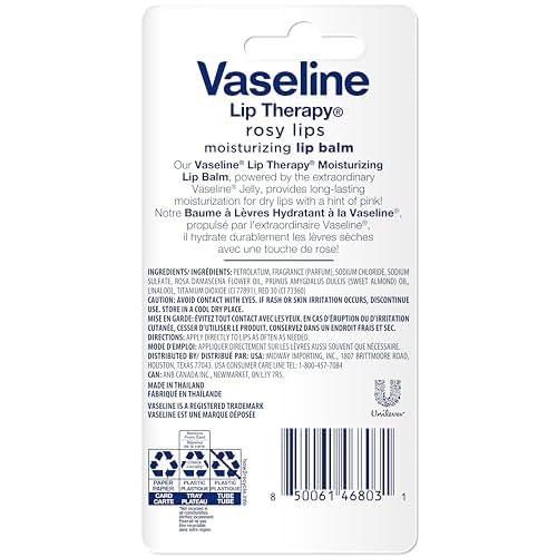 Vaseline Lip Therapy Rosy Lips Moisturizing Lip Balm - Twin Pack (2-Pack)