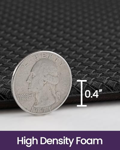 DEXI 23x94 Anti-Fatigue Kitchen Rug Cushioned Standing Mat Black