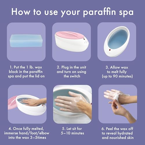 Paraffin Wax Machine for Hands & Feet - Pink, 1 lb. Moisturizing Spa Bath - Variation of THIS listing