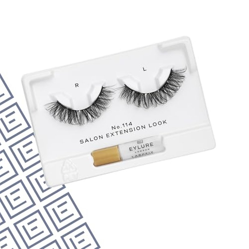 Eylure Salon Extension Look False Eyelashes, Volume No. 114, 1 Pair (Pack of 2)
