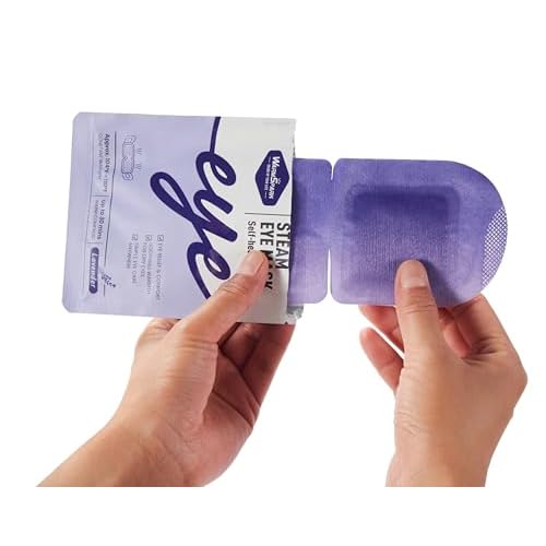 Self Heating Eye Mask Warm Compress for Dry Eyes, Disposable Heated Eye Mask for Fast Relief, Sleep, Spa, Travel Essentials & Relaxation Gifts for Women (30 Count, Lavender)