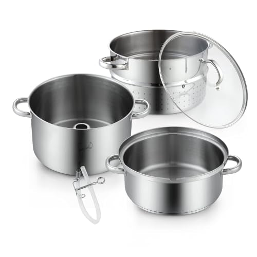 11 Quart Stainless Steel Steam Juicer Pot for Home Canning & Juice Extraction