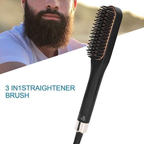 Heated Beard Straightener Comb for Men with Adjustable Temperature US Variation