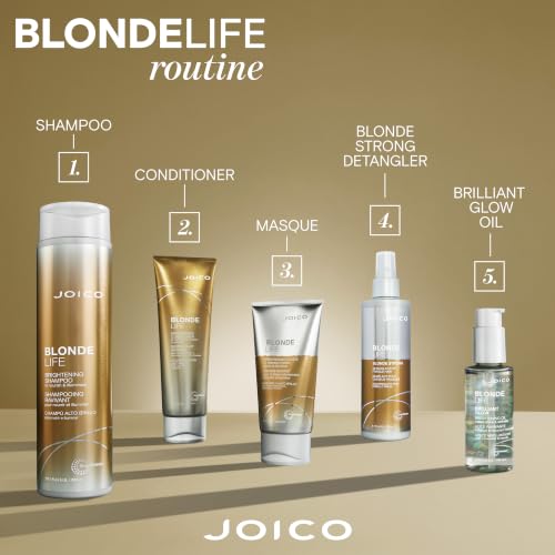 Joico Blonde Life Brilliant Glow Brightening Hair Oil 3.4 Fl Oz - Tames Frizz & Adds Shine
