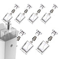 Empty Glass Perfume Bottle, Mini Portable Square 30ml Transparent Refillable Liquid Perfume Bottle for Eau De Toilette, Glass Perfume Bottles for Women- 8 Pack (Clear)