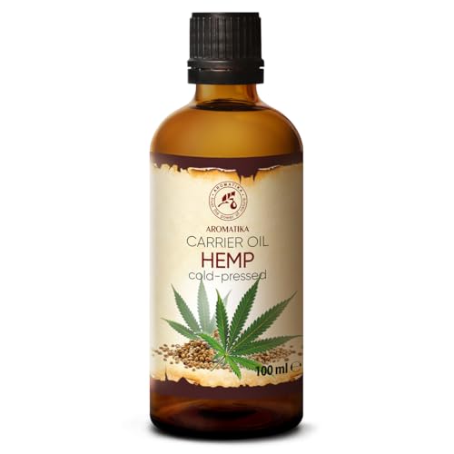 Cold Pressed Hemp Seed Oil for Skin Hair Nails Face Body - Natural Carrier Oil - 3.4 Fl Oz
