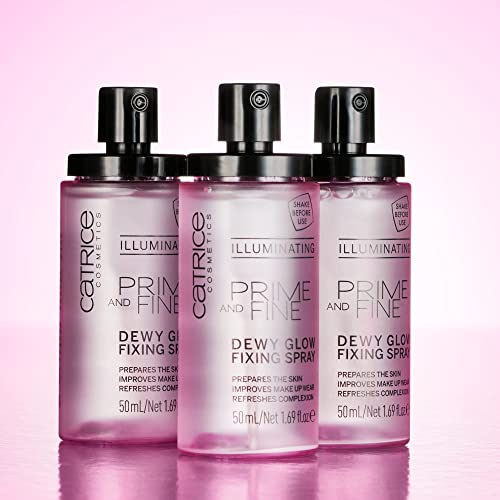 Catrice Prime & Fine Illuminating Dewy Glow Spray 50 mL Pack of 3