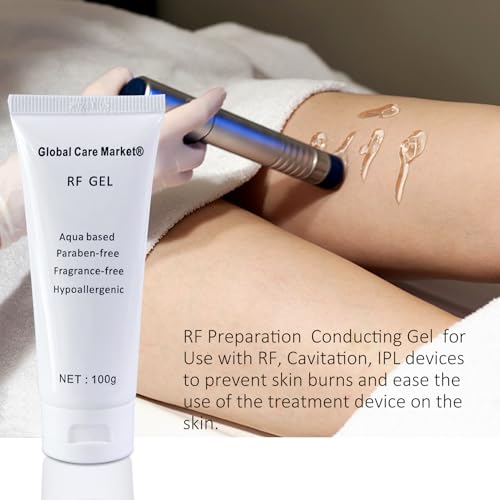 RF Gel 2 Pack-Conductive Gel for Facial Microcurrent, Skin Tightening Cream for Radio Frequency Machine, Paraben-free Skin Cooling Cream for IPL Hair Removals