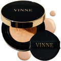 VINNE Korean Cushion Foundation 1 Oz Light Beige - Natural Dewy Finish, Long Lasting, Refill Not Included