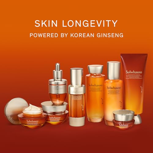 Sulwhasoo Concentrated Ginseng Rejuvenating Cleansing Foam | Removes Makeup, Dirt & Impurities, Softens & Refreshes Skin | Korean Skincare Face Wash