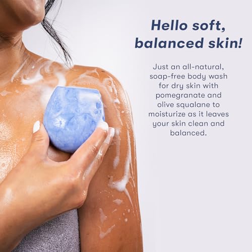 Hydrate Solid Body Wash Bar 4.2 Ounce Pack of 2 - Vegan, Soap-Free, Plastic-Free