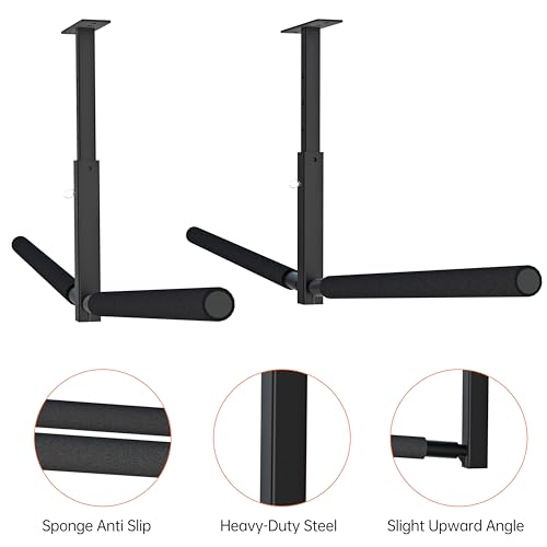 Adjustable Double-Sided Ceiling Storage Rack for Kayaks & Ladders - 200 lbs Capacity