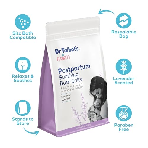 Dr. Talbot's Postpartum Soothing Bath Salts ? Lavender Infused, Paraben-Free Relaxation & Recovery Bath Soak for New Moms ? Ideal for Post-Childbirth Healing & Everyday Stress Relief