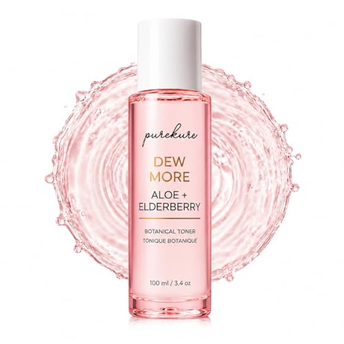 Organic Aloe & Elderberry Facial Toner for Sensitive Skin - Hydrating & Pore-Minimizing, Alcohol-Free 100mL