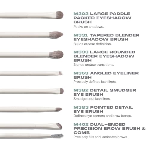 Professional 7-Piece Eye Makeup Brush Set for Eyeshadow Eyeliner & Brows